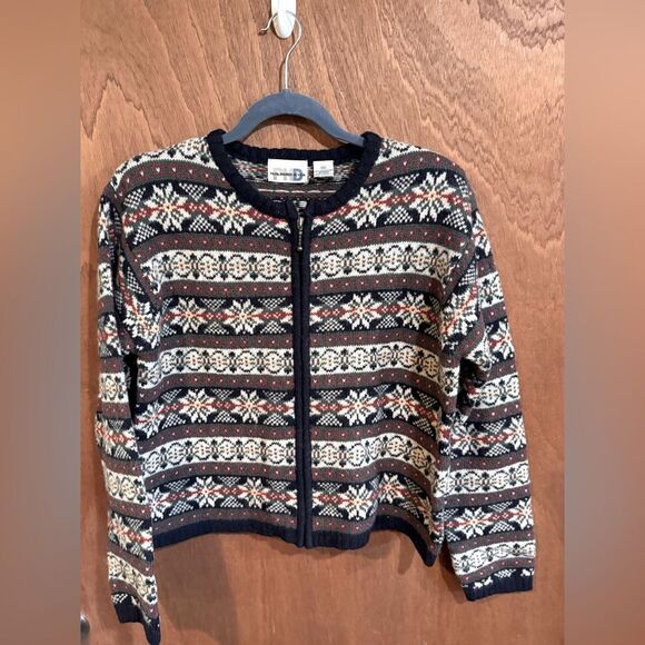Vintage Paul Harris Design Wool Zip Sweater Size M - Picture 1 of 9